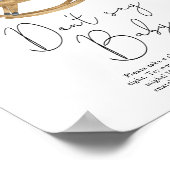 Beer Panda Zeg geen baby Poster (Hoek)