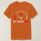 Beer pap Shirt Mijn bierniveau LVL Cadeft (Design voorkant)