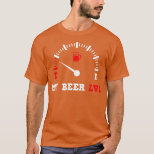 Beer pap Shirt Mijn bierniveau LVL Cadeft