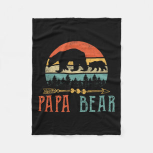 Beer Papa Grappige Heren Vaderdag Cadeau-idee Fleece Deken