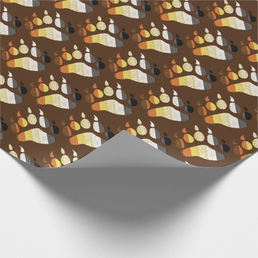 Beer papier met geperste paw-vulling (Hoek)