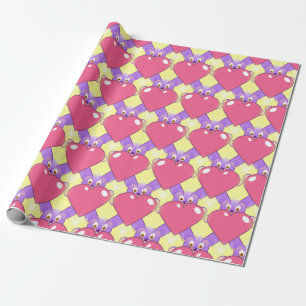 beer papier voor het inpakken van hart