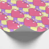 beer papier voor het inpakken van hart (Hoek)