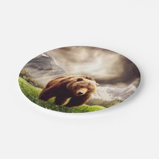 Beer Papieren Bordje (Gekanteld)