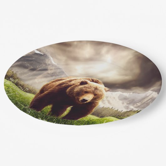 Beer Papieren Bordje (Gekanteld)