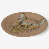 Beer Papieren Bordje (Gekanteld)