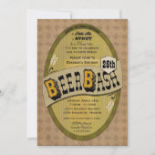 Beer Party of Beer Bash Invitation Kaart (Voorkant)