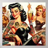 Beer Party Pin-up Poster (Voorkant)