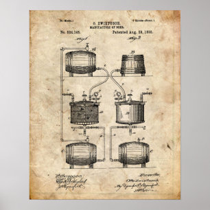 Beer Patent Poster