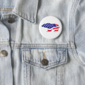 Beer Patriotic Grizzly Ronde Button 5,7 Cm (In situ)