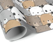 Beer Patroonverlooppapier Cadeaupapier (Rol Hoek)