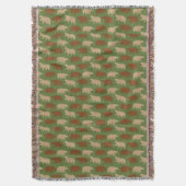 Beer Pattern on Forest Green Cabin Deken (Voorkant Verticaal)