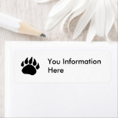 Beer Paw Adreslabel Etiket (Insitu)