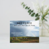 Beer Paw Battlefield, Nez Perce HIstorical Park Briefkaart (Staand voorkant)