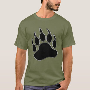 Beer Paw/Claw Silver-voering - Vermoeidheid Groen  T-shirt