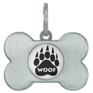 Beer Paw Gay Pride "WOOF" Dog Label Bone Shaping Huisdieren Naamplaatje