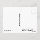 Beer Paw Lake Havre, Montana Briefkaart (Achterkant)