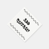 Beer Paw Prints, Bericht toevoegen! Servetten (Hoek)