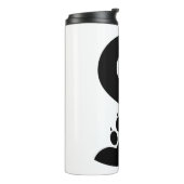 Beer Paw Prints Letter S monogram Thermosbeker (Gedraaid links)