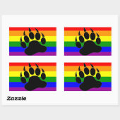 Beer Paw Rainbow-vlag - Sticker (Vel)