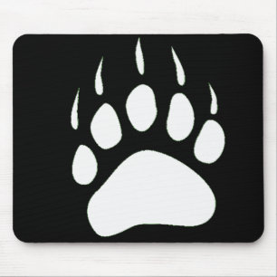 Beer Paw Silhouette Mousepad Muismat