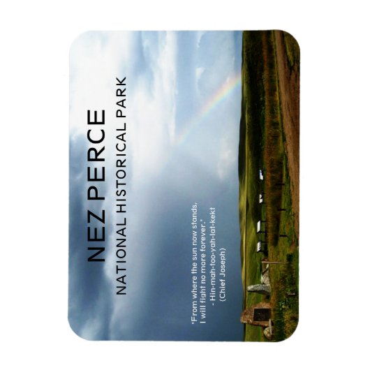 Beer Paw-slagveld, Nez Perce-vlucht van 1877 Magneet (Verticaal)