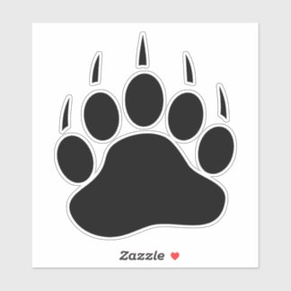 Beer Paw Sticker. Sticker