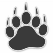 Beer Paw Sticker. Sticker (Voorkant)