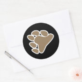 BEER PAW SYMBOOL 3D RONDE STICKER (Envelop)
