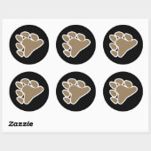 BEER PAW SYMBOOL 3D RONDE STICKER (Vel)