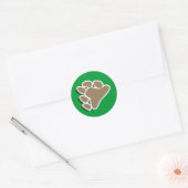 BEER PAW SYMBOOL 3D RONDE STICKER (Envelop)