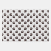 Beer Paw, Twigs, Berries, Woodland Brown Glitter W Inpakpapier Vel (Voorkant 3)