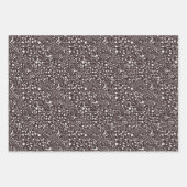 Beer Paw, Twigs, Berries, Woodland Brown Glitter W Inpakpapier Vel (Voorkant)