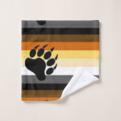 Beer Paw Ursine Kleuren Gay Gifting Bad Handdoek (Wasdoekje)