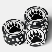 Beer Paw Zwart-wit poker chips (Opstapeling)