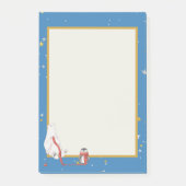 Beer Penguin Star Winter Polar Background Post-it® Notes (Voorkant)