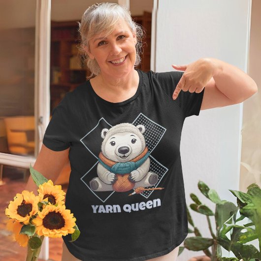 Beer Pensioengeschenken voor Crocheter Moeder Oma T-shirt