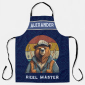  Beer Pensioengeschenken voor Visser Papa Schort (Voorkant)