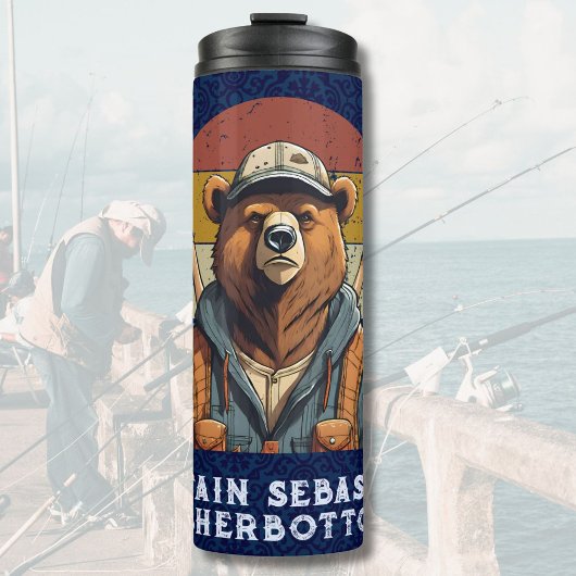 Beer Pensioengeschenken voor Visser Papa Thermosbeker