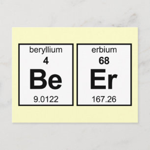 BeEr Periodic Tabel Briefkaart