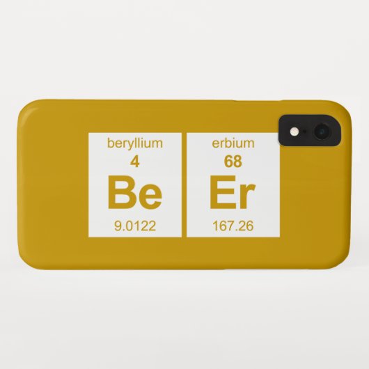 BeEr Periodic Tabel Case-Mate iPhone Case (Achterkant (horizontaal))