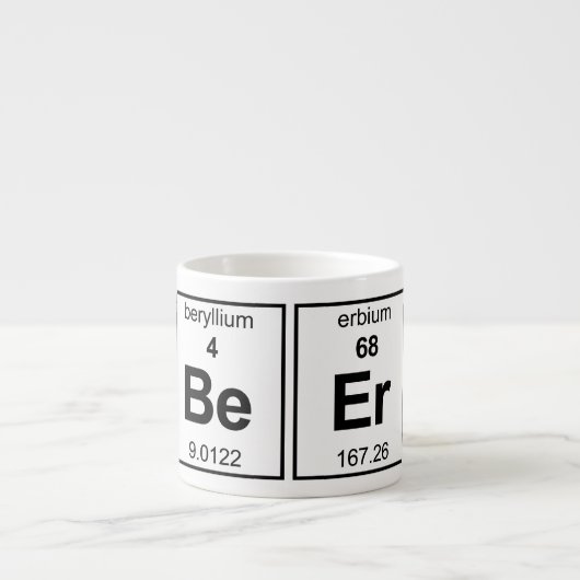 BeEr Periodic Tabel Espresso Kop (Voorkant)