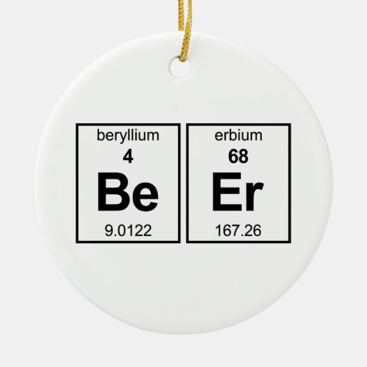 BeEr Periodic Tabel Keramisch Ornament (Voorkant)
