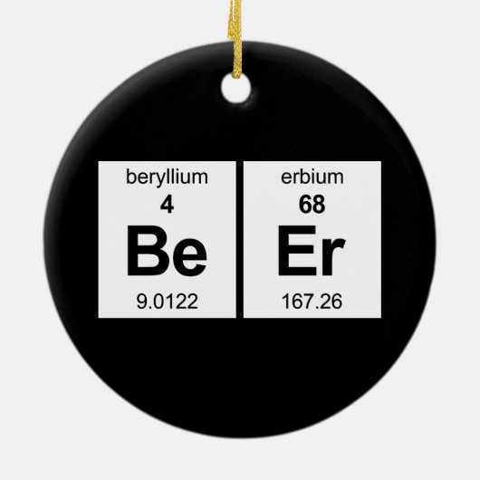 BeEr Periodic Tabel Keramisch Ornament (Achterkant)