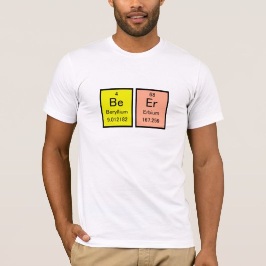 BeEr Periodic Tabel T-shirt (Voorkant)