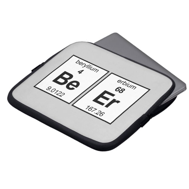 BeEr Periodieke Tabel Laptop Sleeve (Voorkant top)