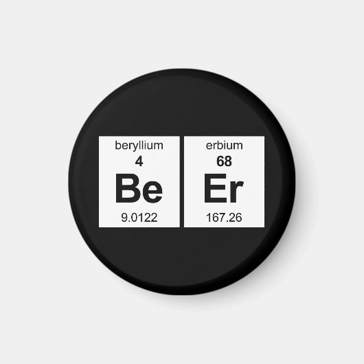 BeEr Periodieke Tabel Magneet (Voorkant)