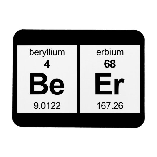 BeEr Periodieke Tabel Magneet (Horizontaal)