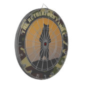 Beer Permanent en Camo Dart Board Dartbord (Voorkant Links)