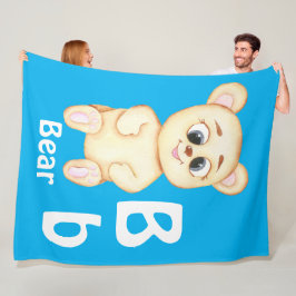 Beer personaliseren ABC: Letter B - Voeg je naam t Fleece Deken
